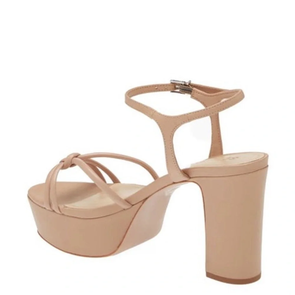 NEW! SCHUTZ True Beige Kelsie Platform Sandal - Size 10.5